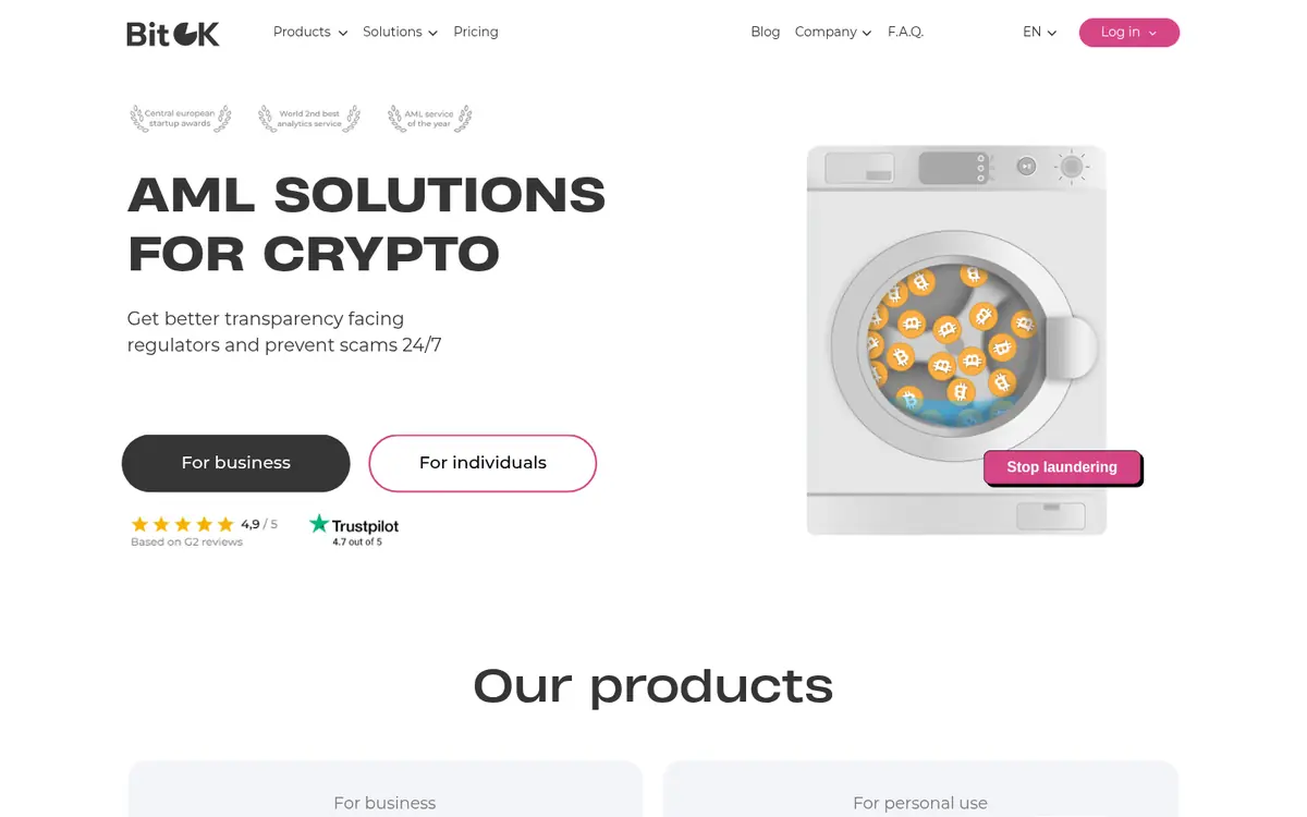BitOK — interface
